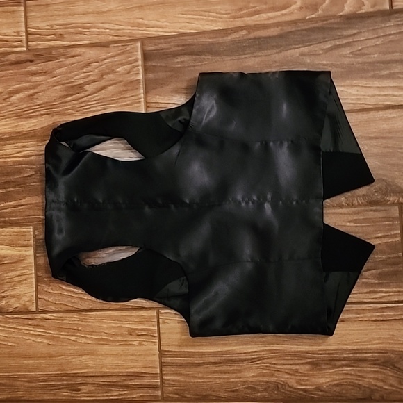 ARDEN B LUXE BLACK TUXEDO VEST SIZE LARGE. - Picture 2 of 3